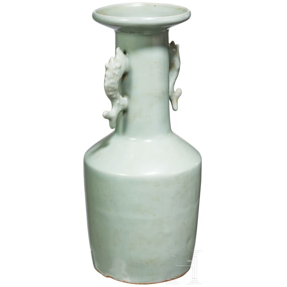 Longquan-Seladon-Mallet-Vase "Kinuta", China, wohl s&uuml;dliche Song-Dynastie