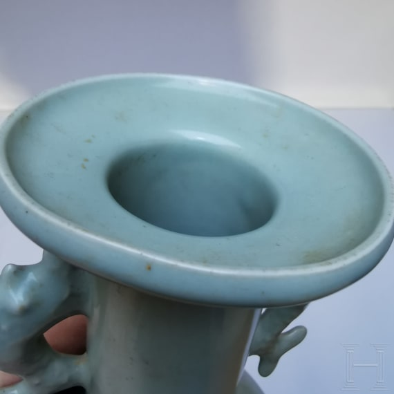 Longquan-Seladon-Mallet-Vase "Kinuta", China, wohl s&uuml;dliche Song-Dynastie