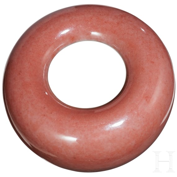 Rot glasierter kugeliger Topf, China, wohl Ende 19./Anfang 20. Jhdt.