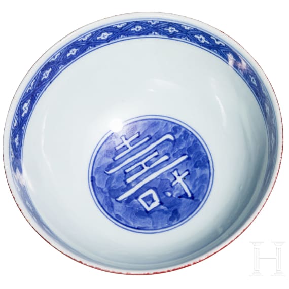 Schale mit Lotusbl&uuml;ten, China, wohl Ende 19./Anfang 20. Jhdt.