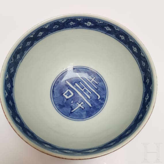 Schale mit Lotusbl&uuml;ten, China, wohl Ende 19./Anfang 20. Jhdt.