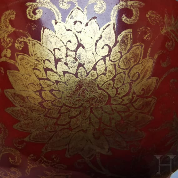 Schale mit Lotusbl&uuml;ten, China, wohl Ende 19./Anfang 20. Jhdt.