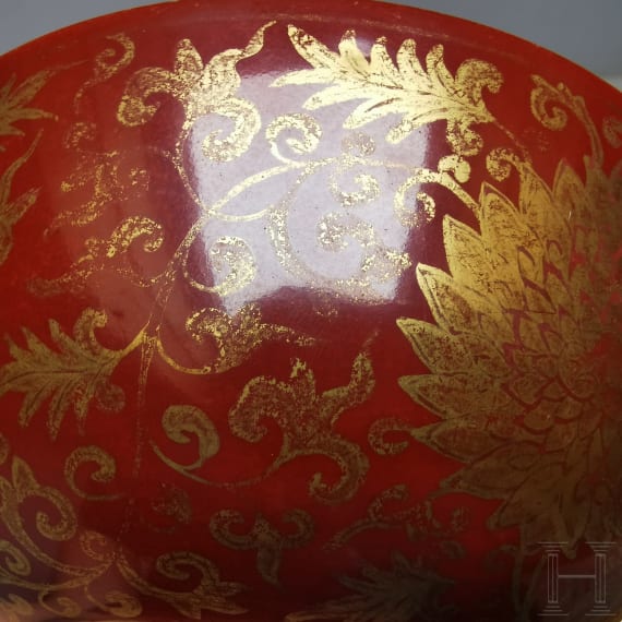Schale mit Lotusbl&uuml;ten, China, wohl Ende 19./Anfang 20. Jhdt.