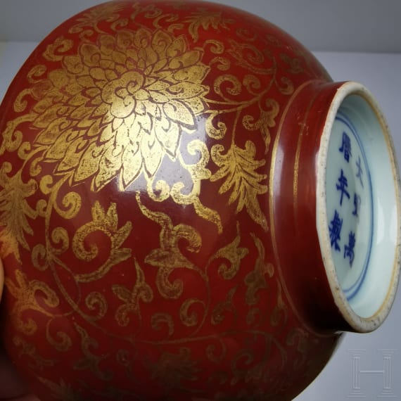 Schale mit Lotusbl&uuml;ten, China, wohl Ende 19./Anfang 20. Jhdt.