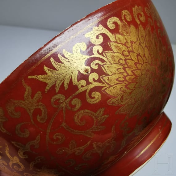 Schale mit Lotusbl&uuml;ten, China, wohl Ende 19./Anfang 20. Jhdt.