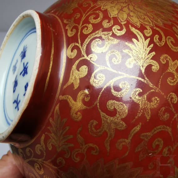 Schale mit Lotusbl&uuml;ten, China, wohl Ende 19./Anfang 20. Jhdt.