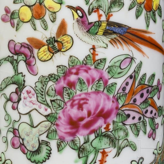 Ein Paar Pinselwascher im Famille-rose-Stil, China, um 1900