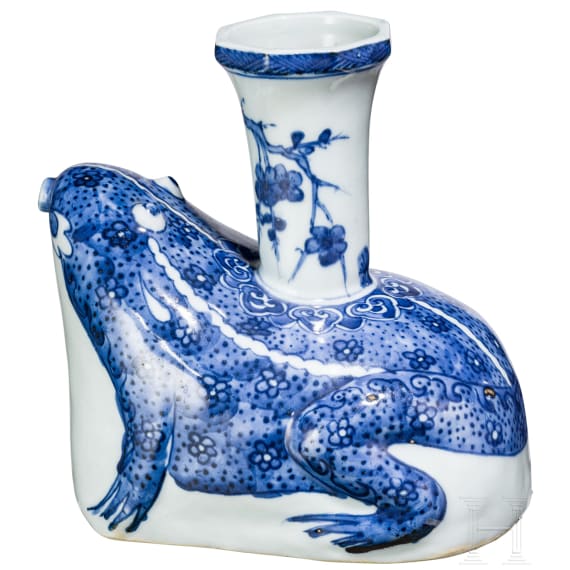 Kendi (Wassergef&auml;&szlig;) in Froschform, China, wahrscheinlich Anfang Qing-Dynastie