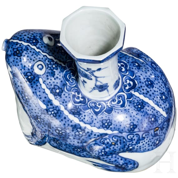 Kendi (Wassergef&auml;&szlig;) in Froschform, China, wahrscheinlich Anfang Qing-Dynastie