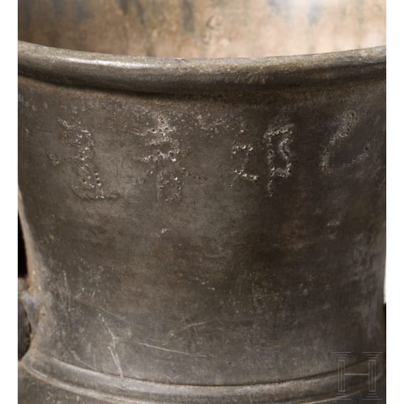 Seltener Zinnkrug mit Inschriften, signiert Jiaji, China, Ming-Dynastie, 16. Jhdt.