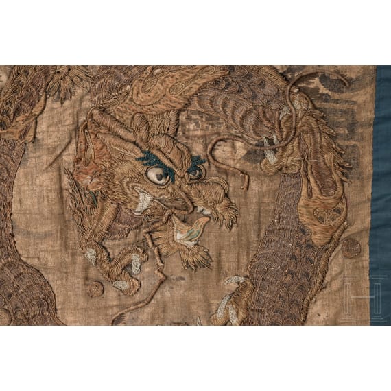 Ein Paar bestickte Wandbeh&auml;nge, China, 19. Jhdt.