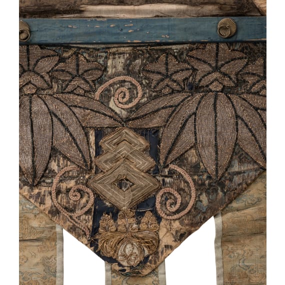 Ein Paar bestickte Wandbeh&auml;nge, China, 19. Jhdt.