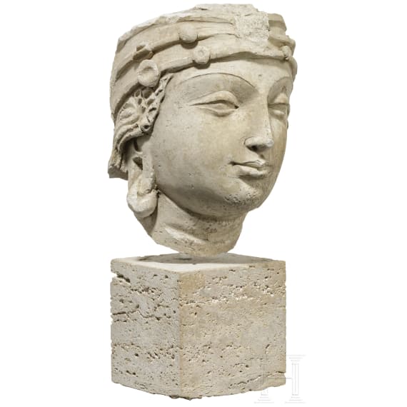 Gandhara-Stucco-Kopf, 5. - 6. Jhdt.