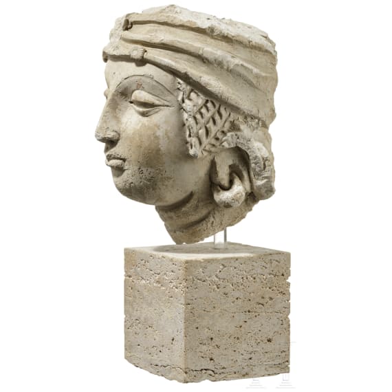 Gandhara-Stucco-Kopf, 5. - 6. Jhdt.