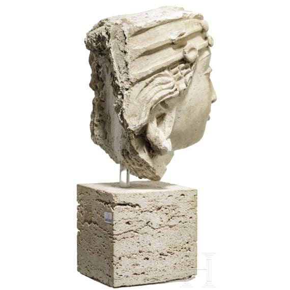 Gandhara-Stucco-Kopf, 5. - 6. Jhdt.