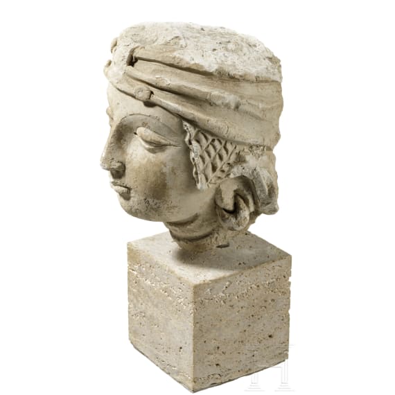 Gandhara-Stucco-Kopf, 5. - 6. Jhdt.