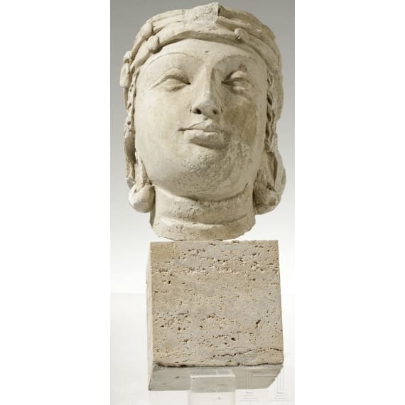 Gandhara-Stucco-Kopf, 5. - 6. Jhdt.