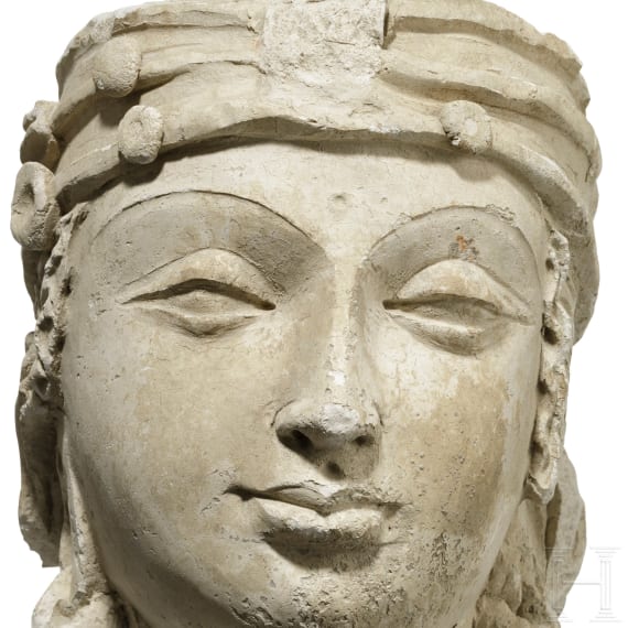Gandhara-Stucco-Kopf, 5. - 6. Jhdt.