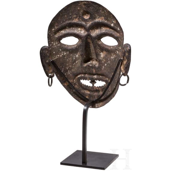Eiserne Maske eines Shamanen, Nepal/Tibet, 18./19. Jhdt.