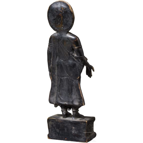 Bodhisattva Maitreya aus Bronze, Pakistan/Indien, 19. Jhdt.