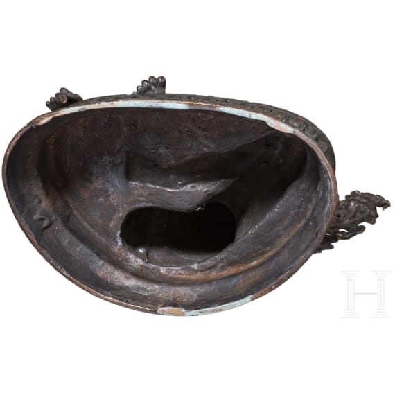 Bronzestatuette der Indra, Nepal, sp&auml;tes 19. Jhdt.