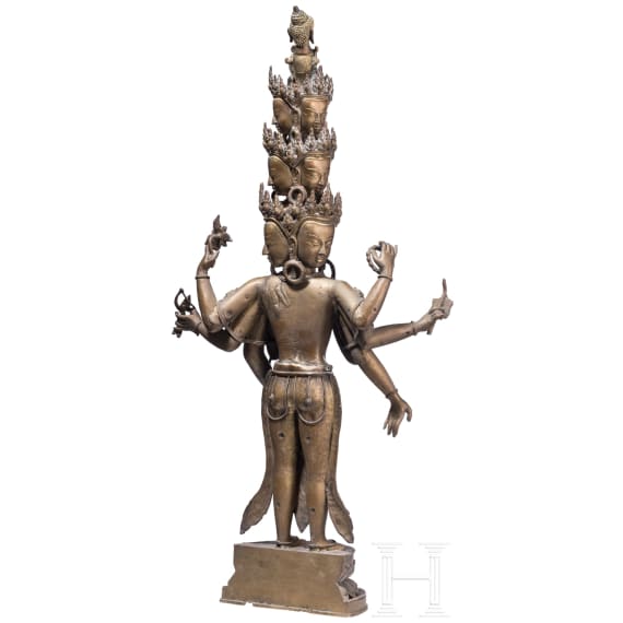 Stehender Avalokiteshvara, Indien, 19. Jhdt.