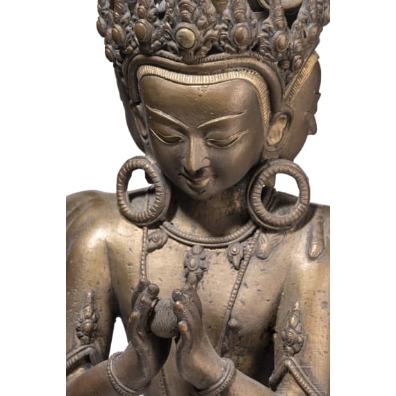 Stehender Avalokiteshvara, Indien, 19. Jhdt.