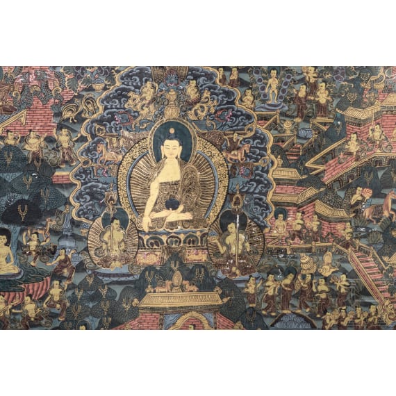 Gro&szlig;es Tangka, Tibet, 1. H&auml;lfte 20. Jhdt.