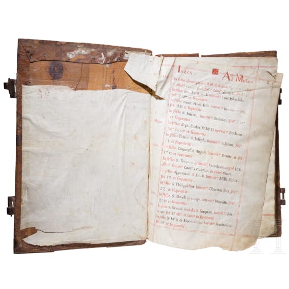 Missale Romanum, Handschrift auf Pergament, Spanien, 16./17. Jhdt.