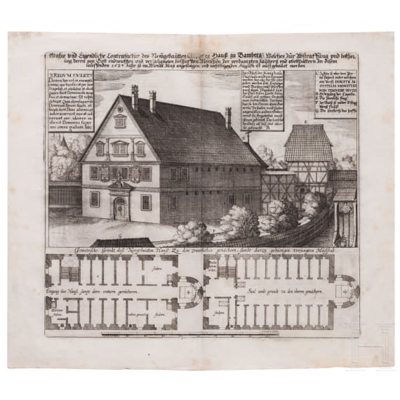 "Das Hexenhaus von Bamberg", Kupferstich, 1627