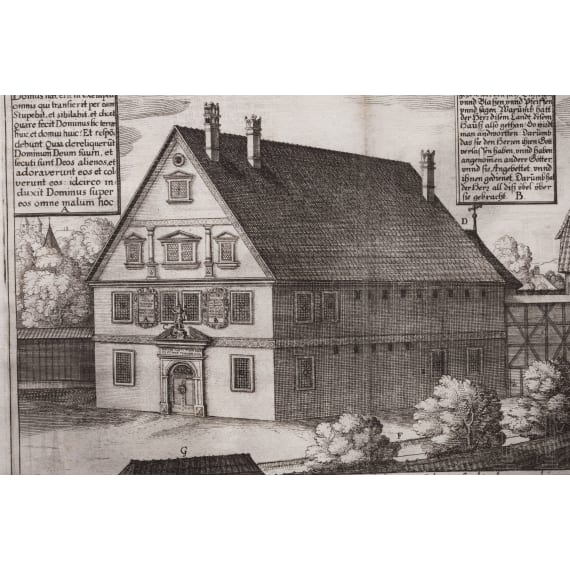"Das Hexenhaus von Bamberg", Kupferstich, 1627