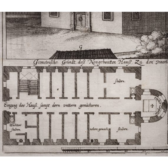 "Das Hexenhaus von Bamberg", Kupferstich, 1627
