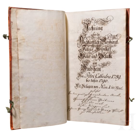 Rechnungsbuch des Juliusspitals in W&uuml;rzburg f&uuml;r die Jahre 1789/90