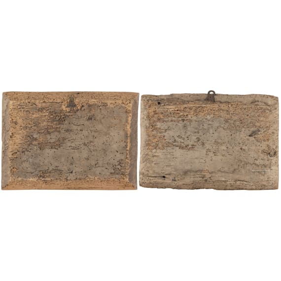 Ein Paar bemalte Holzpaneele, Florenz, um 1430/40