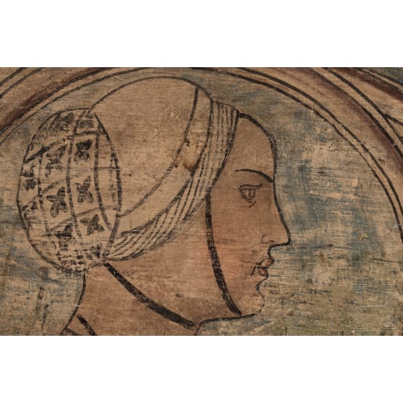 Ein Paar bemalte Holzpaneele, Florenz, um 1430/40