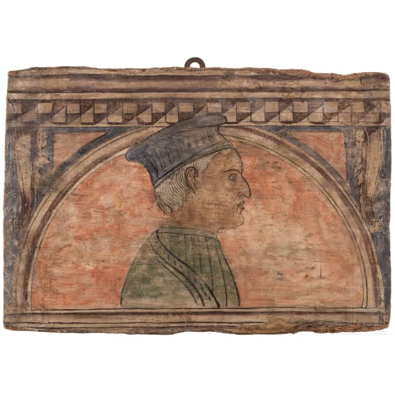 Ein Paar bemalte Holzpaneele, Florenz, um 1430/40