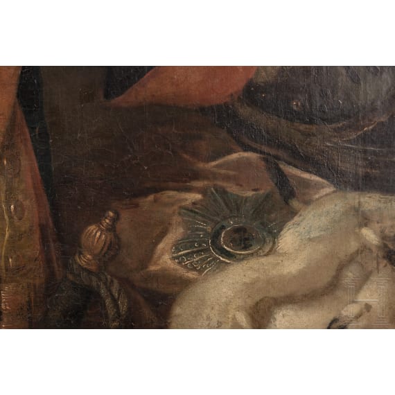 Portr&auml;t August Wilhelms von Preu&szlig;en mit Schwarzem Adlerorden, deutsch, 1. H&auml;lfte 18. Jhdt.