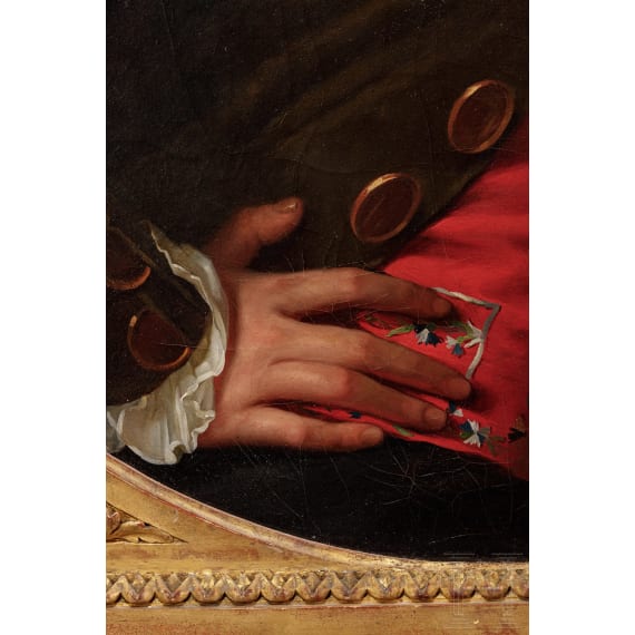 Jean-Laurent Mosnier (1743 - 1808), franz&ouml;sischer Hofmaler- Portr&auml;t eines Adeligen Franz&ouml;sischer Hofmaler Jean Lairent Mosnier (1743-1808) - Portrait eines Adeligen