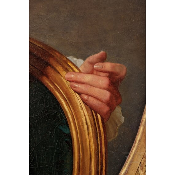 Jean-Laurent Mosnier (1743 - 1808), franz&ouml;sischer Hofmaler- Portr&auml;t eines Adeligen Franz&ouml;sischer Hofmaler Jean Lairent Mosnier (1743-1808) - Portrait eines Adeligen