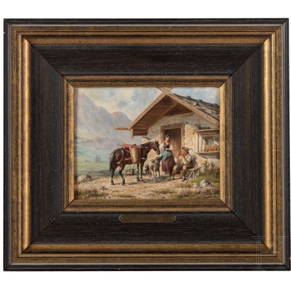 Franz Quaglio, Bayerische Idylle, s&uuml;ddeutsch, datiert 1900
