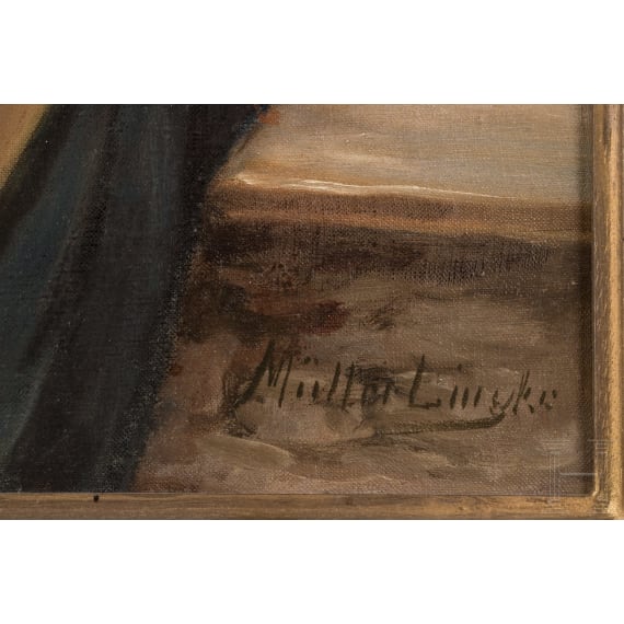 Albert M&uuml;ller-Lingke, "Feierabend", deutsch, 19./fr&uuml;hes 20. Jhdt.
