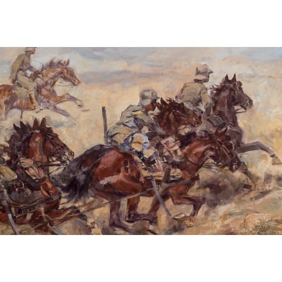 Anton Hoffmann, Reitende Artillerie, M&uuml;nchen, datiert 1933
