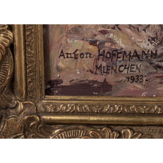 Anton Hoffmann, Reitende Artillerie, M&uuml;nchen, datiert 1933
