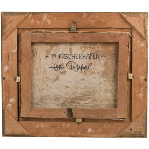 Otto Pippel - Im Fischerhafen, deutsch, 1. H&auml;lfte 20. Jhdt.