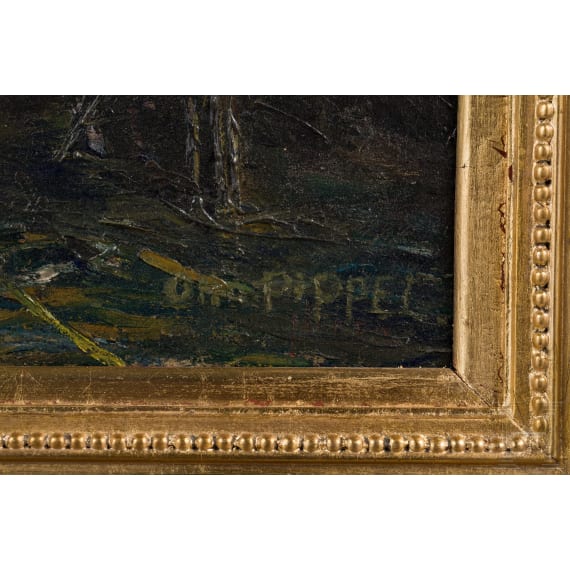 Otto Pippel - Im Fischerhafen, deutsch, 1. H&auml;lfte 20. Jhdt.