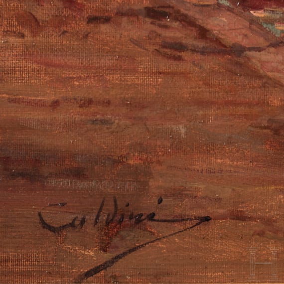 Alfredo Caldini, Blick auf Venedig, Italien, 20. Jhdt.