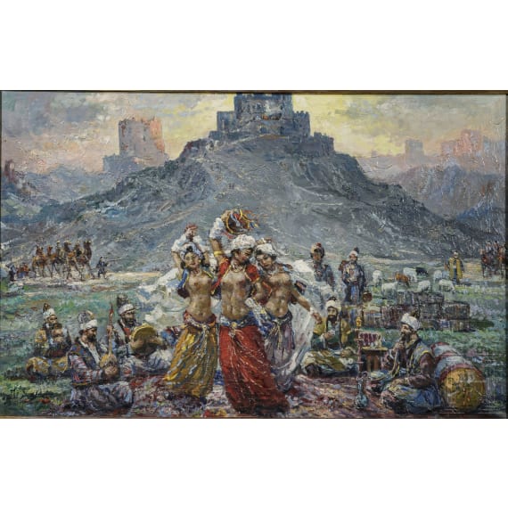 Ibrahim Safi - Baucht&auml;nzerinnen, Istanbul, 20. Jhdt.