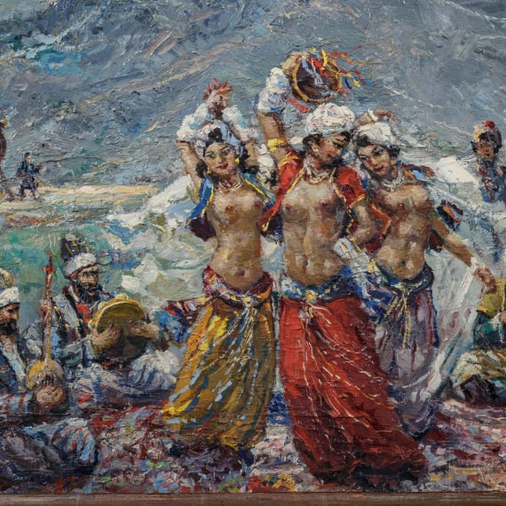 Ibrahim Safi - Baucht&auml;nzerinnen, Istanbul, 20. Jhdt.
