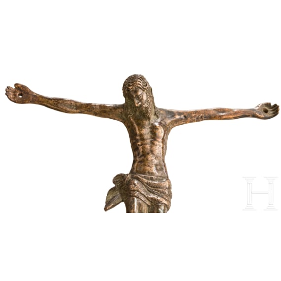 Bronzener Corpus Christi, Umkreis Giambologna-Werkstatt, Norditalien, um 1600