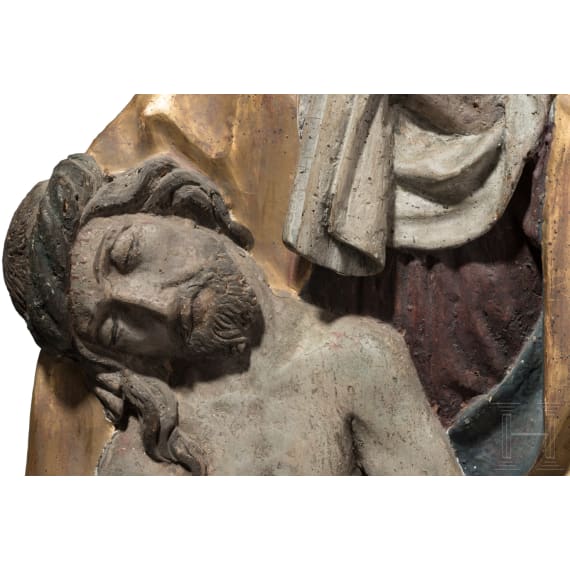Piet&agrave; im Halbrelief, s&uuml;ddeutsch, 1. H&auml;lfte 16. Jhdt.